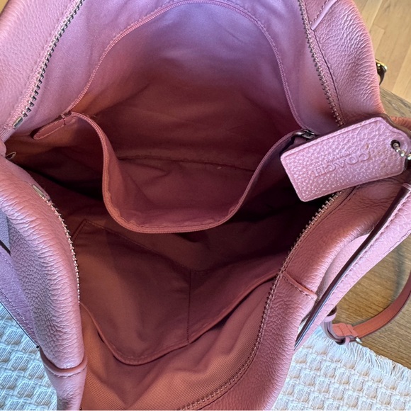 Coach Blush Leather Shoulder Bag - Picture 7 of 14